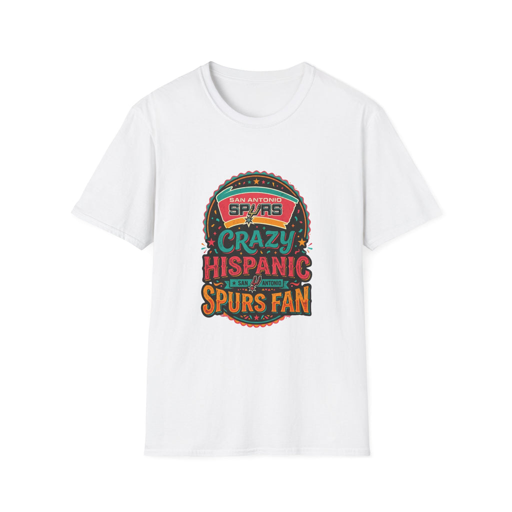 Crazy Hispanic Spurs Fan T-Shirt — San Antonio Basketball Tee