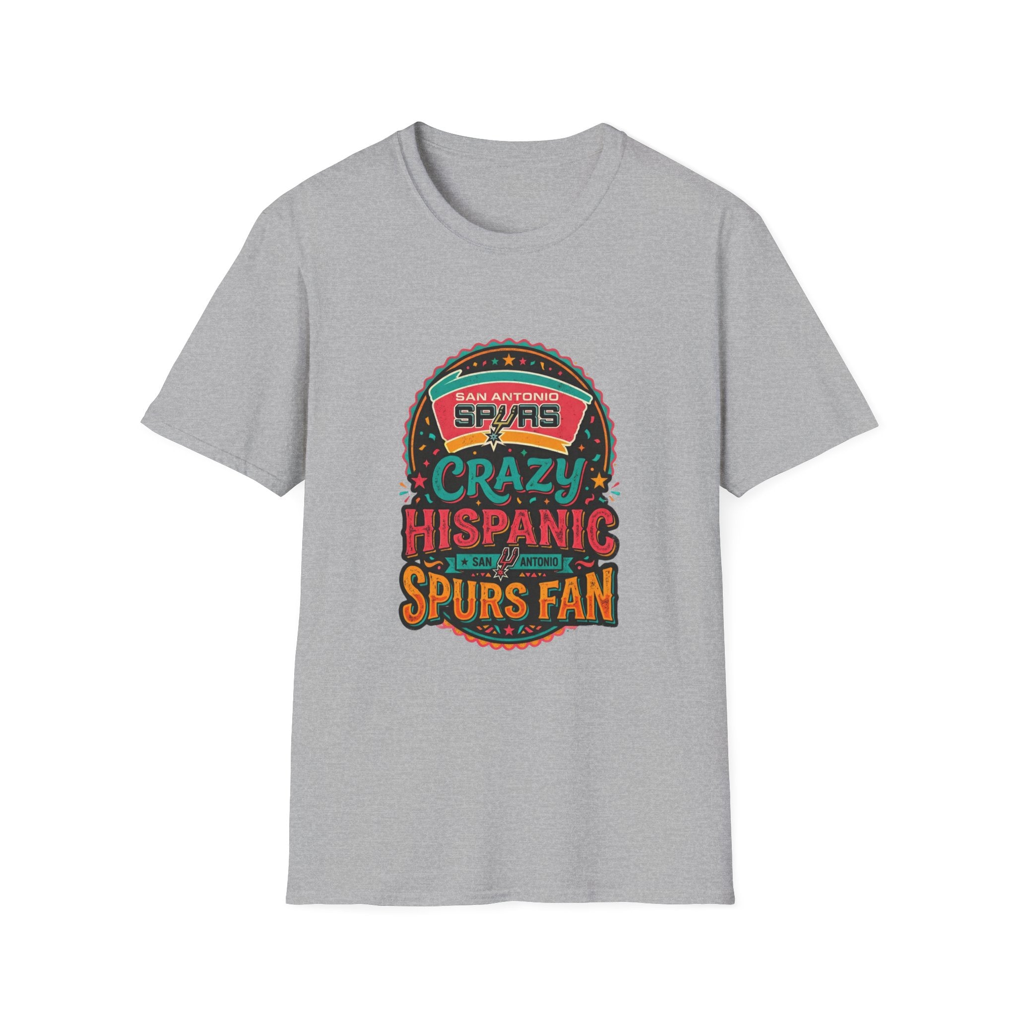 Crazy Hispanic Spurs Fan T-Shirt — San Antonio Basketball Tee